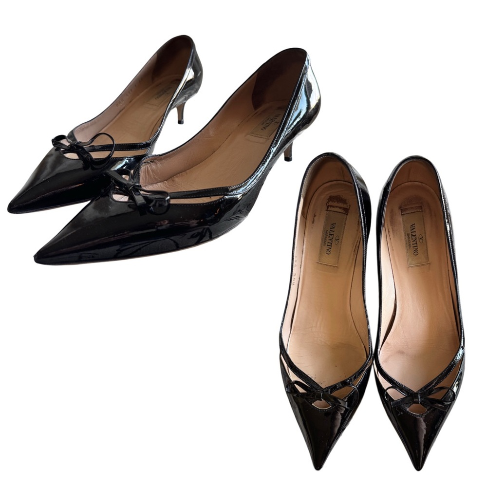 Valentino Garavani Black Patent Leather Heels